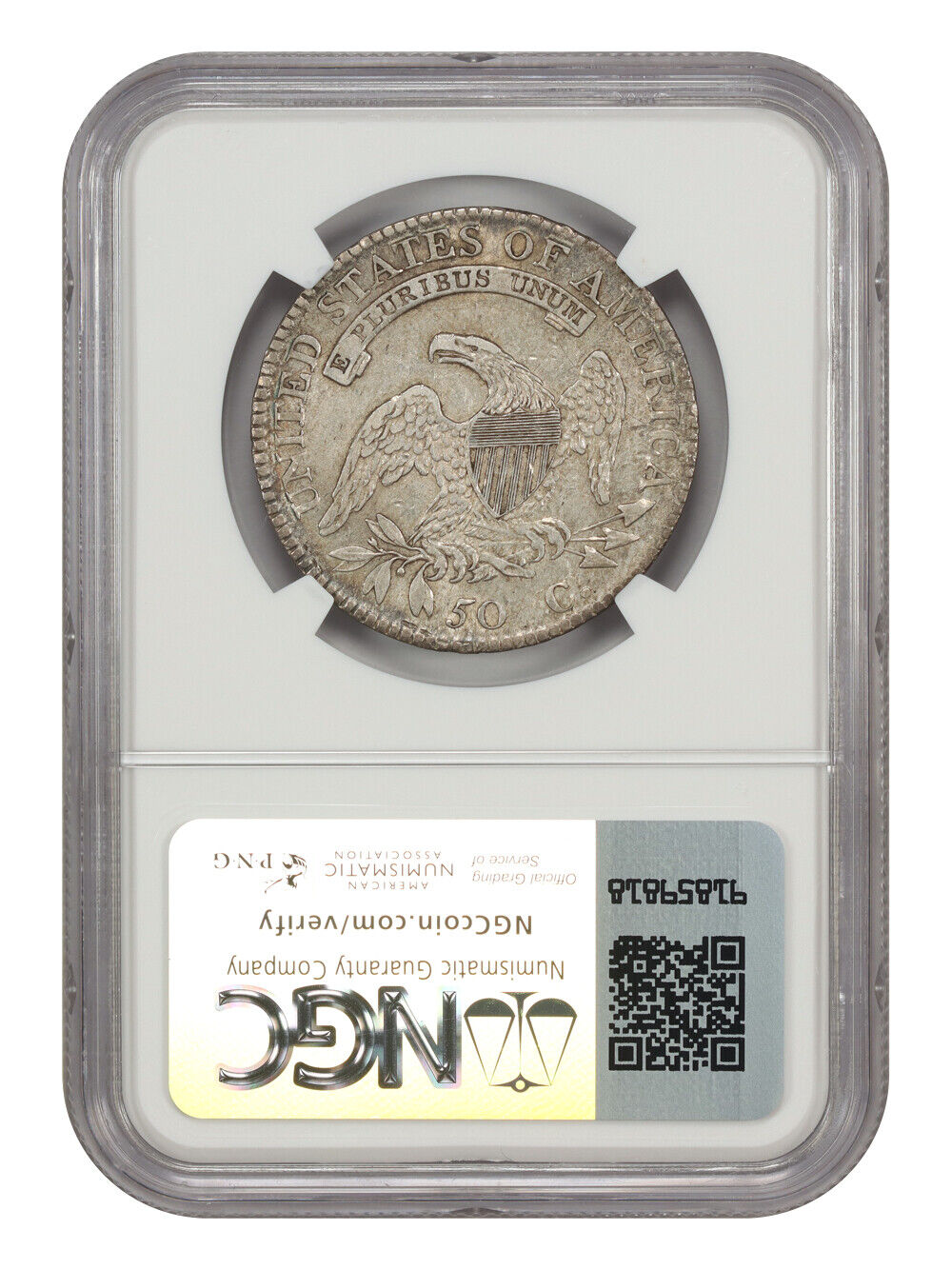 1813 50C NGC XF45 (50C/UNI) - Capped Bust Half Dollar - Fascinating Die Variety