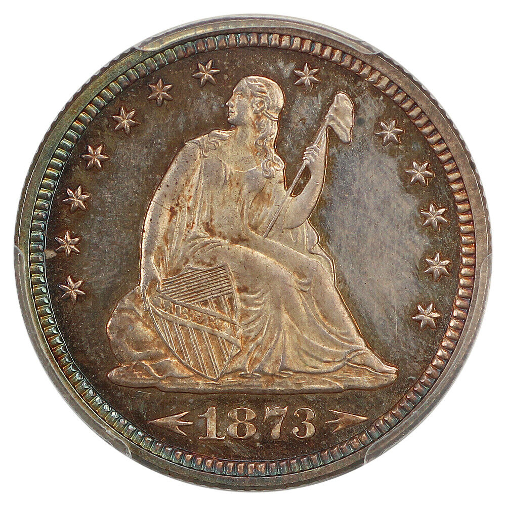 1873 25C PCGS PR66 (Arrows) ex: D.L. Hansen/Eliasberg