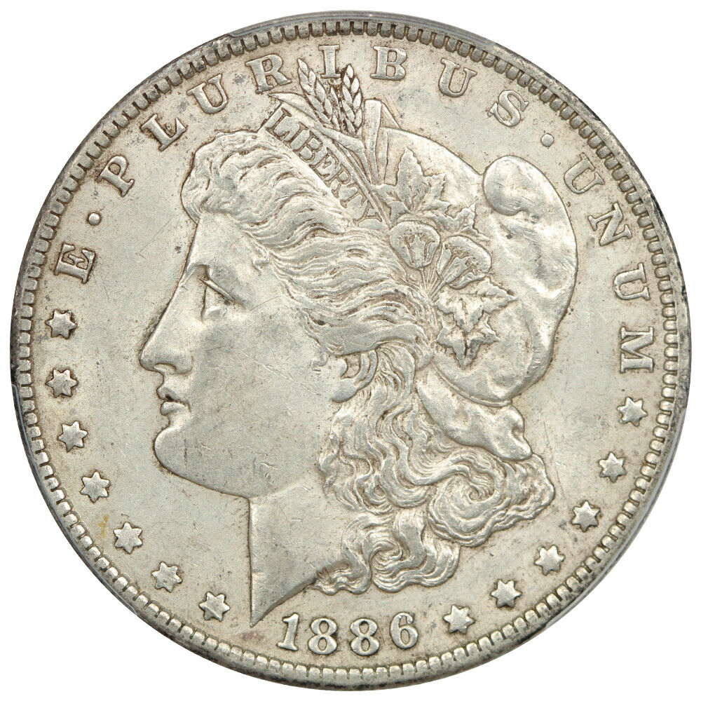 1886-O $1 PCGS AU55 - Morgan Dollar - Scarce O-Mint Morgan Dollar