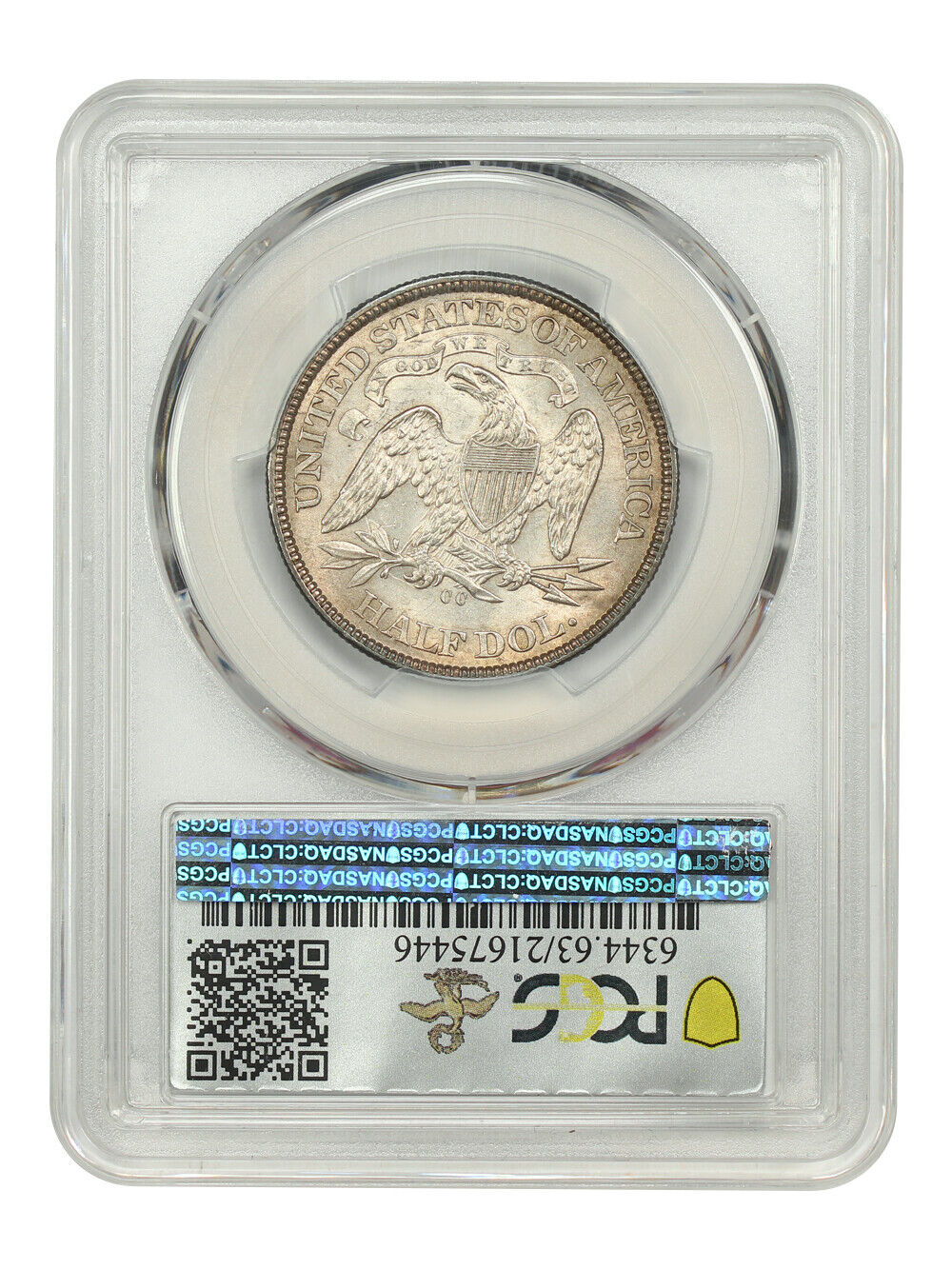 1873-CC 50C PCGS MS63 (Arrows) ex: D.L. Hansen