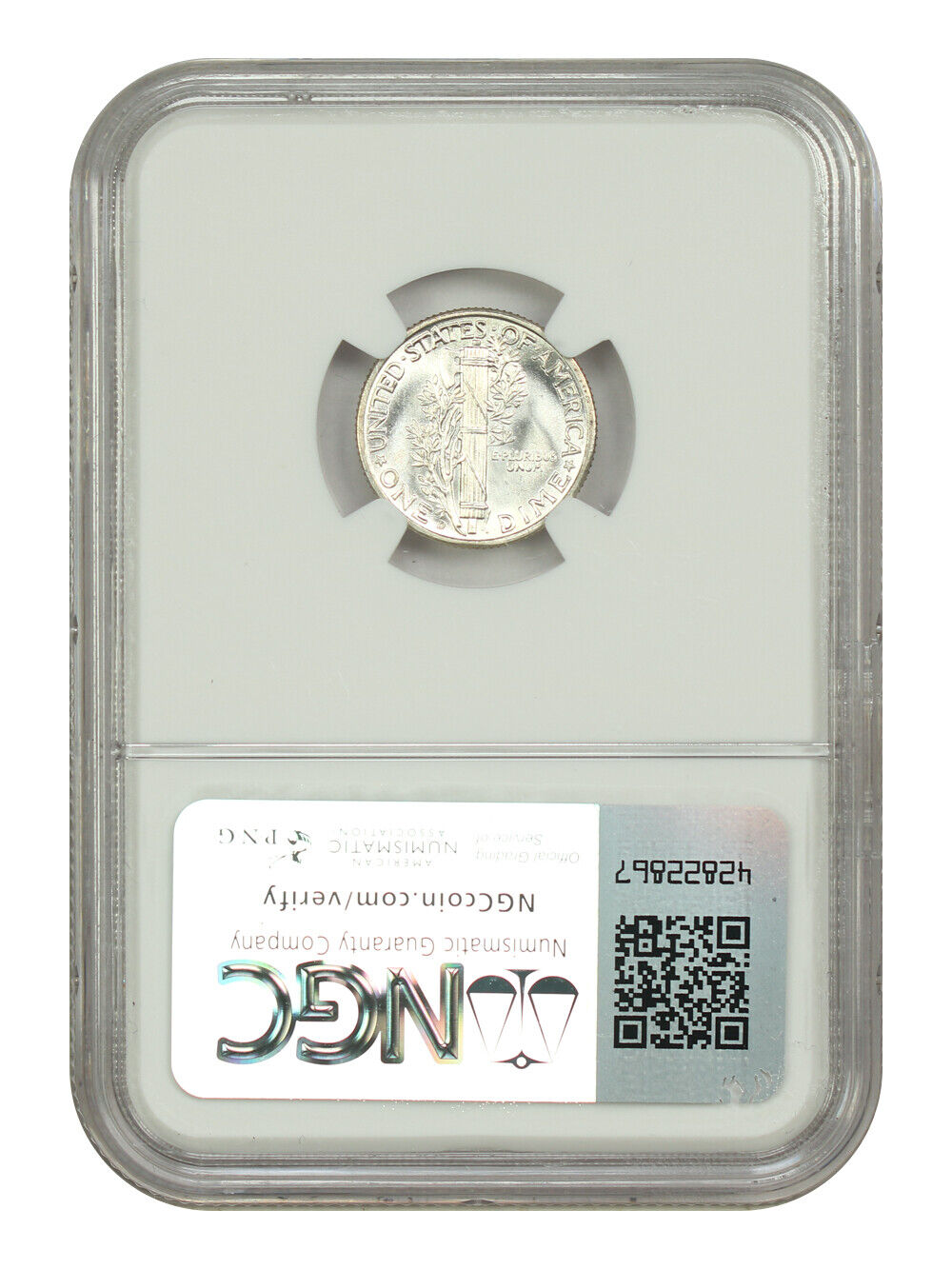 1941-D 10C NGC MS67+FB - Mercury Dime