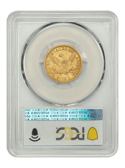 1843 $5 PCGS AU50 - Liberty Head $5