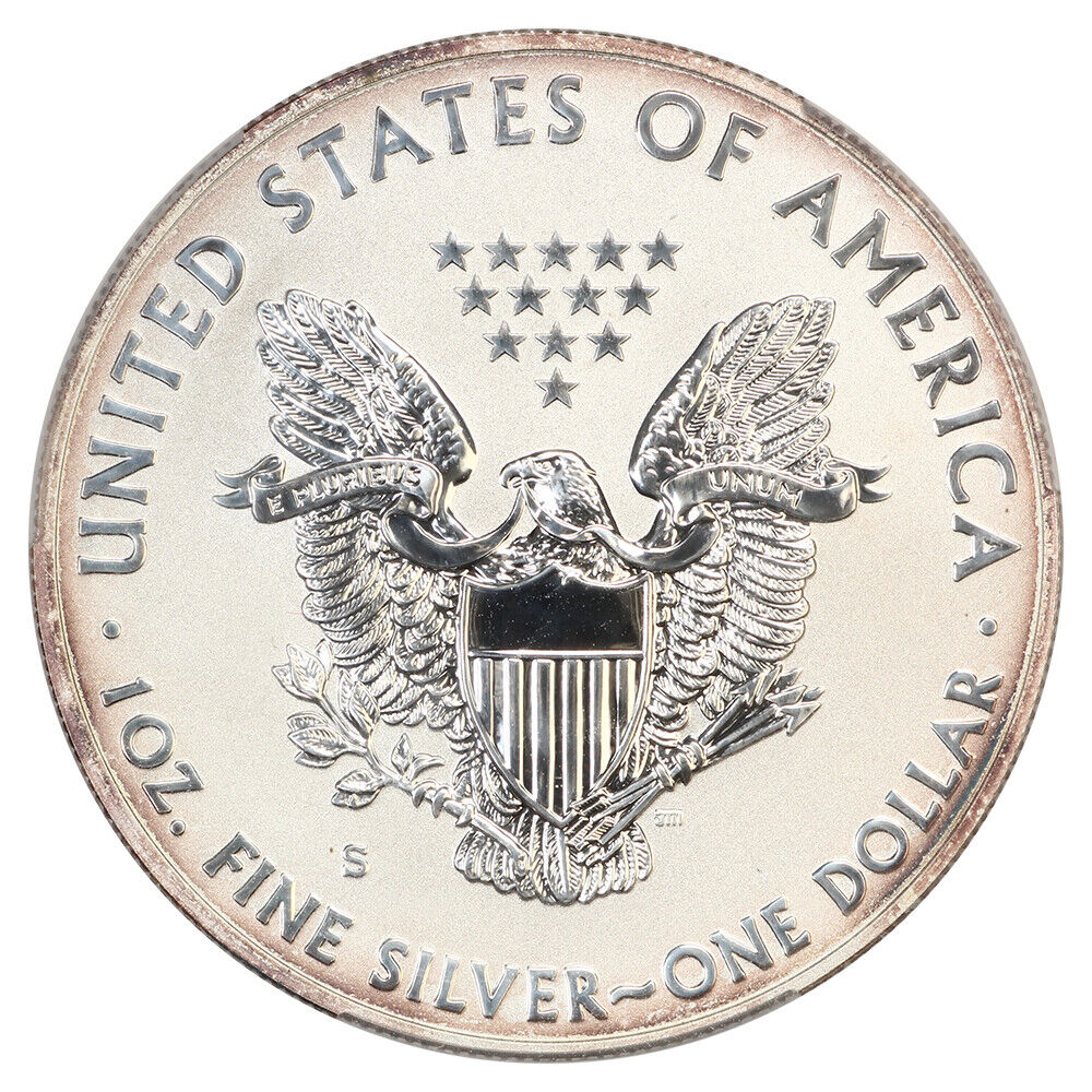 2012-S $1 Silver Eagle CACG PR69 (Reverse Proof) - Silver Eagles