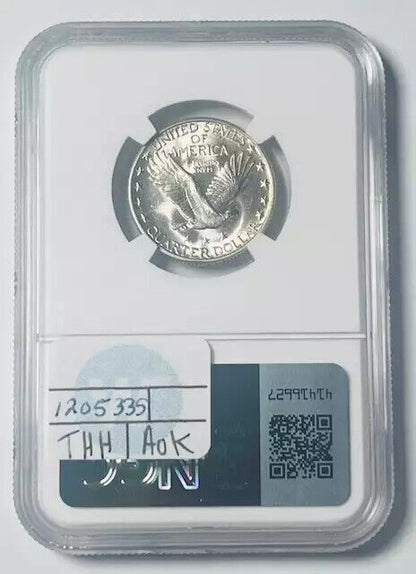 1930 P Standing Liberty Quarter NGC MS-62 Full HEAD