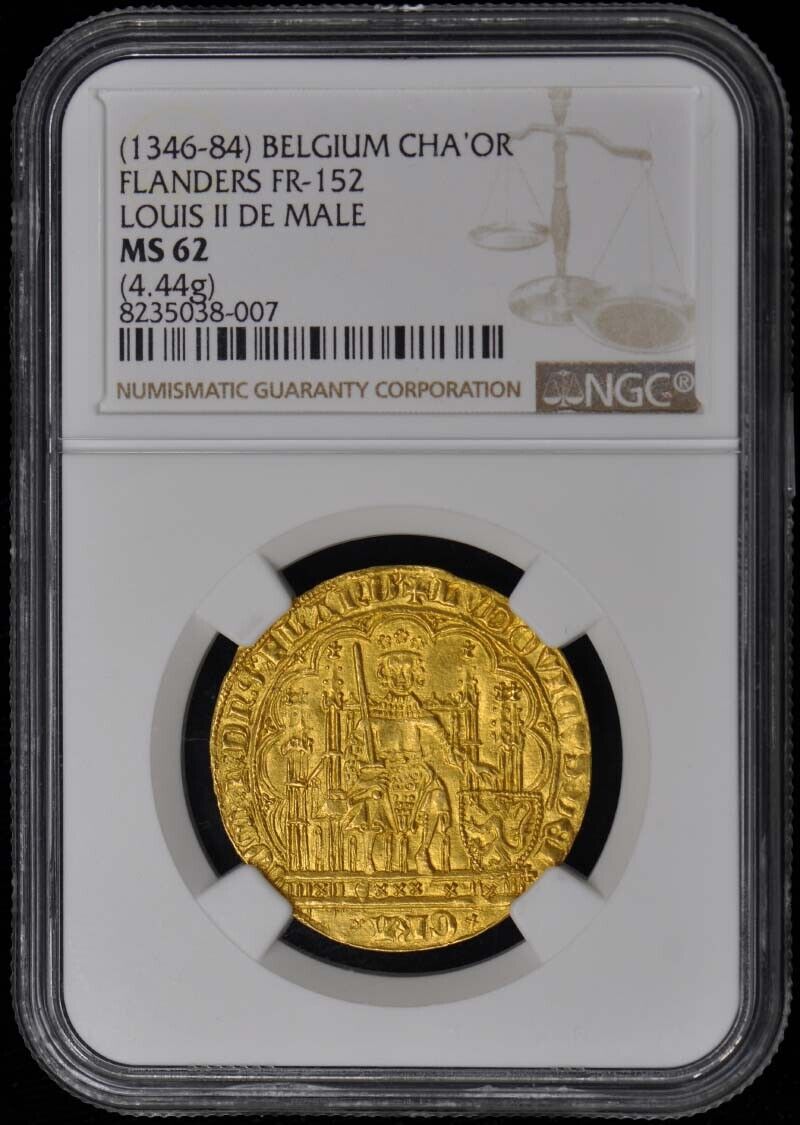 (1346-84) BELGIUM FLANDERS FR-152 CHA'OR NGC MS62