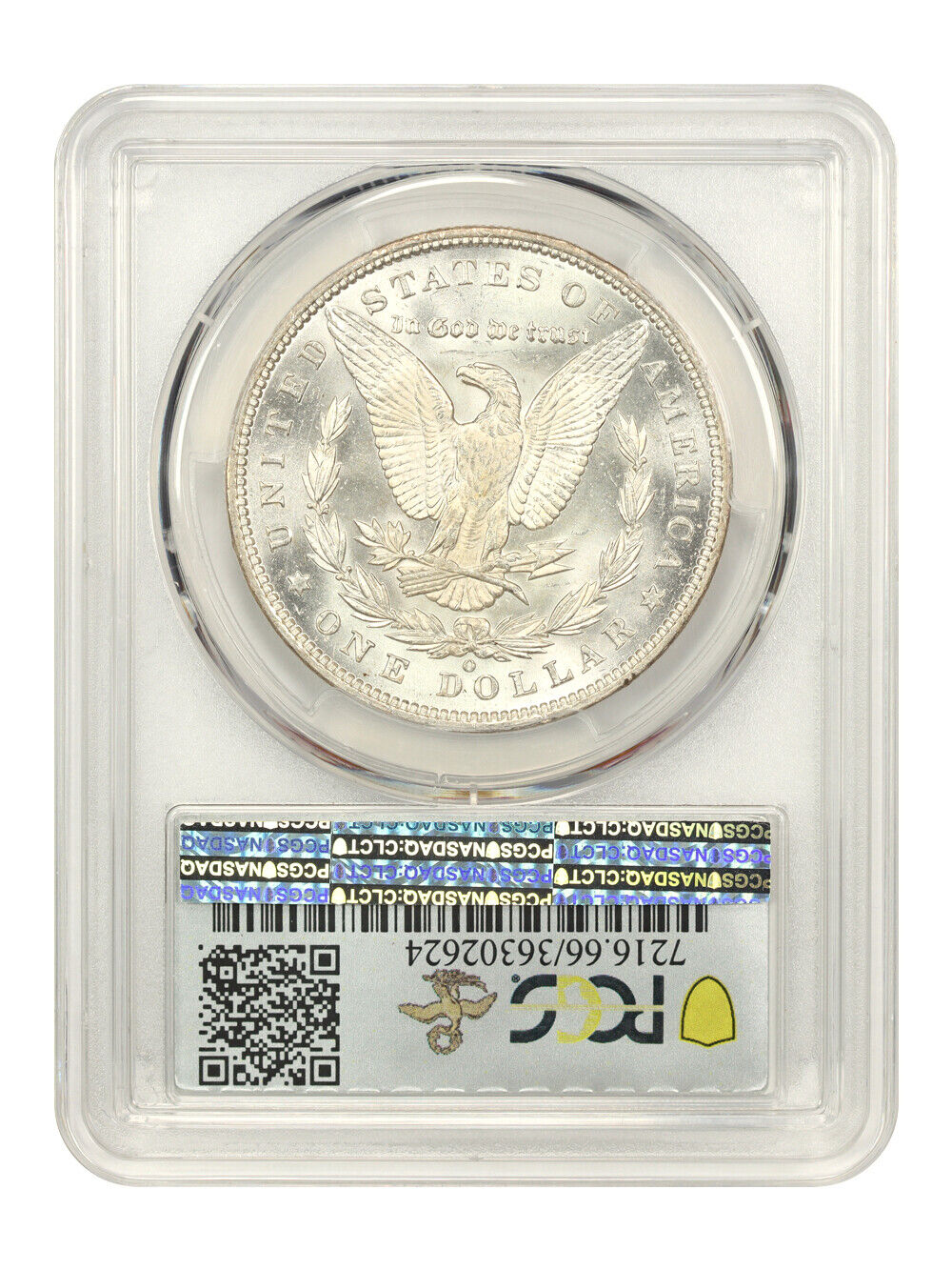 1892-O $1 PCGS MS66 ex: Vanderbilt/D.L. Hansen