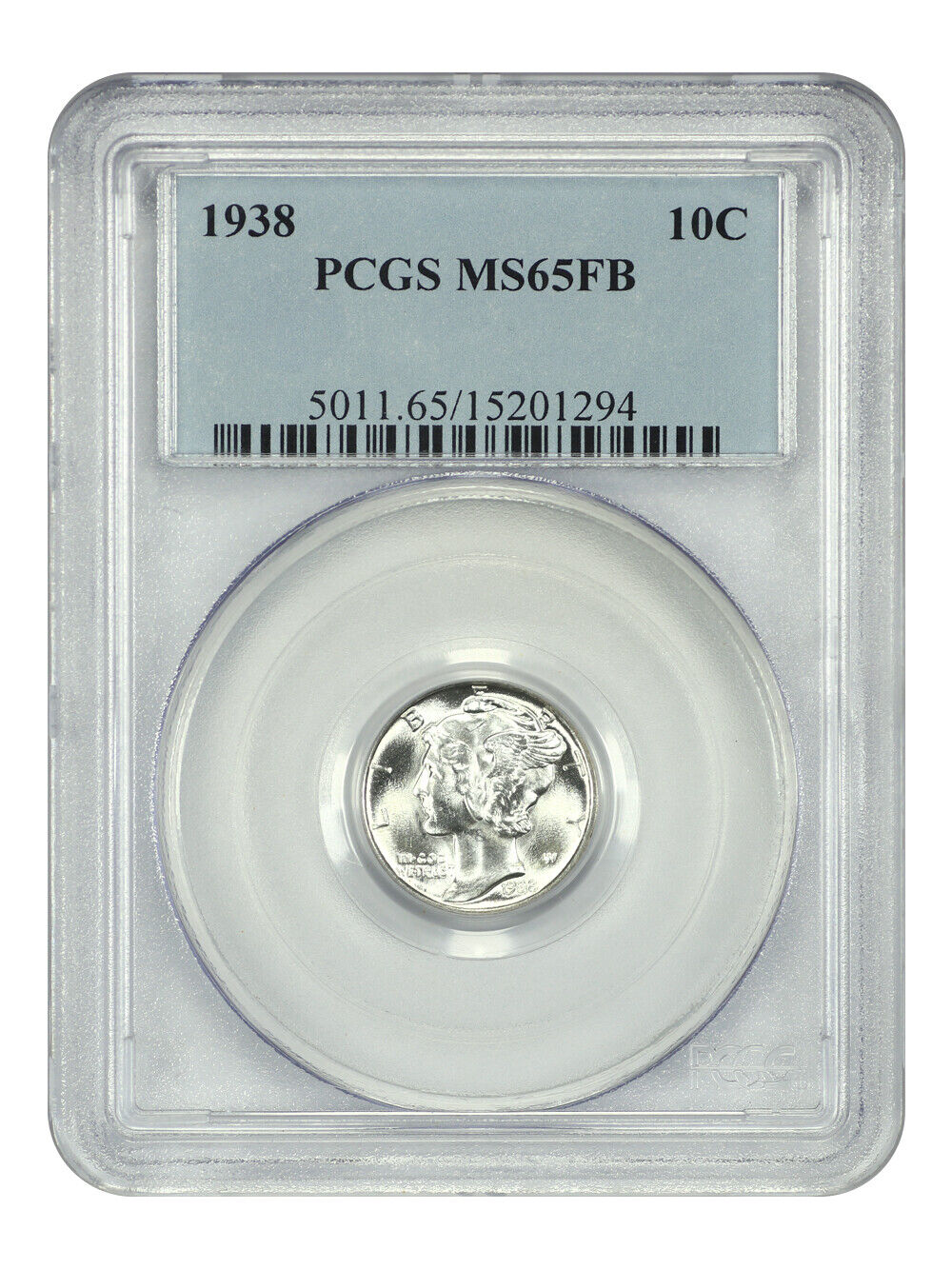 1938 10C PCGS MS65FB