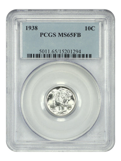 1938 10C PCGS MS65FB