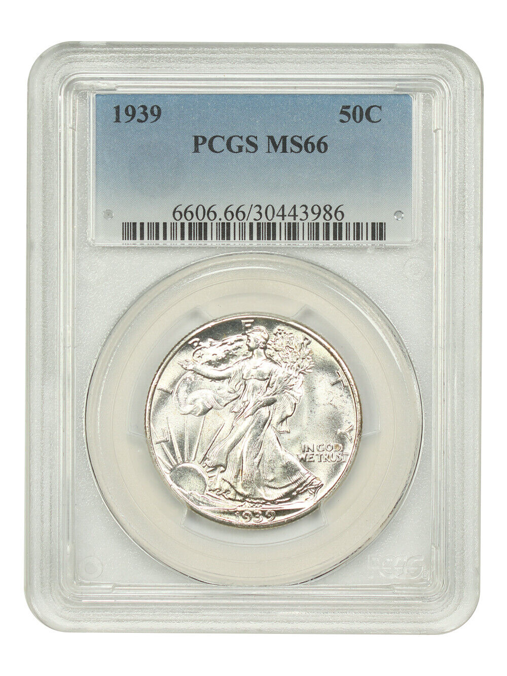 1939 50C PCGS MS66 - Walking Liberty Half Dollar