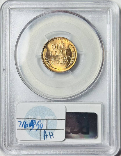 1944 P Small Cents Lincoln, Wheat Ears Reverse PCGS MS-66 RD