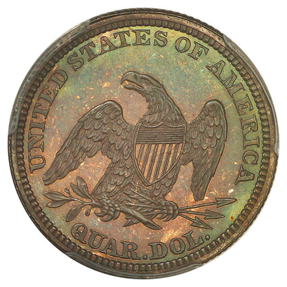 1859 25C PCGS PR67 ex: D.L. Hansen