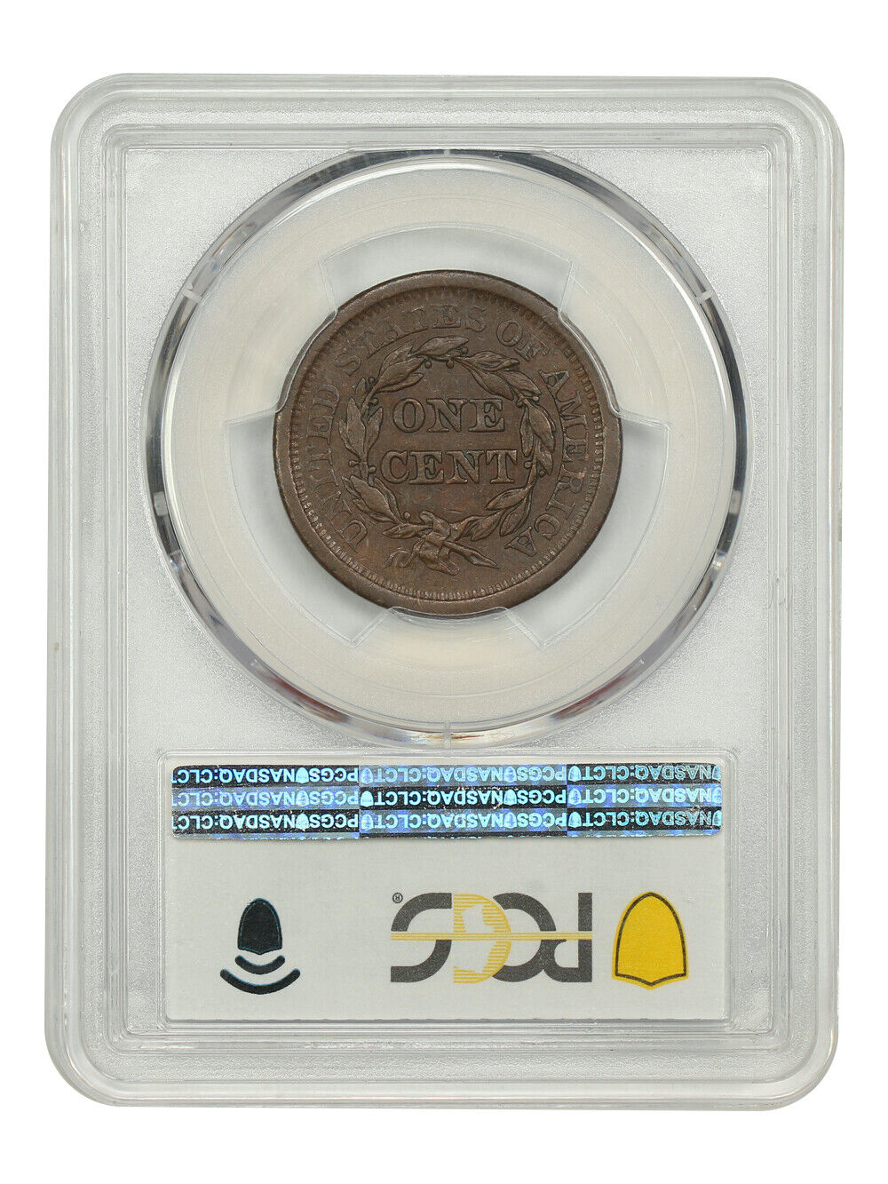 1850 1C PCGS AU50 - Braided Hair Cent