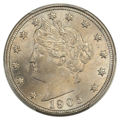 1905 5C PCGS MS63 - Liberty Nickel