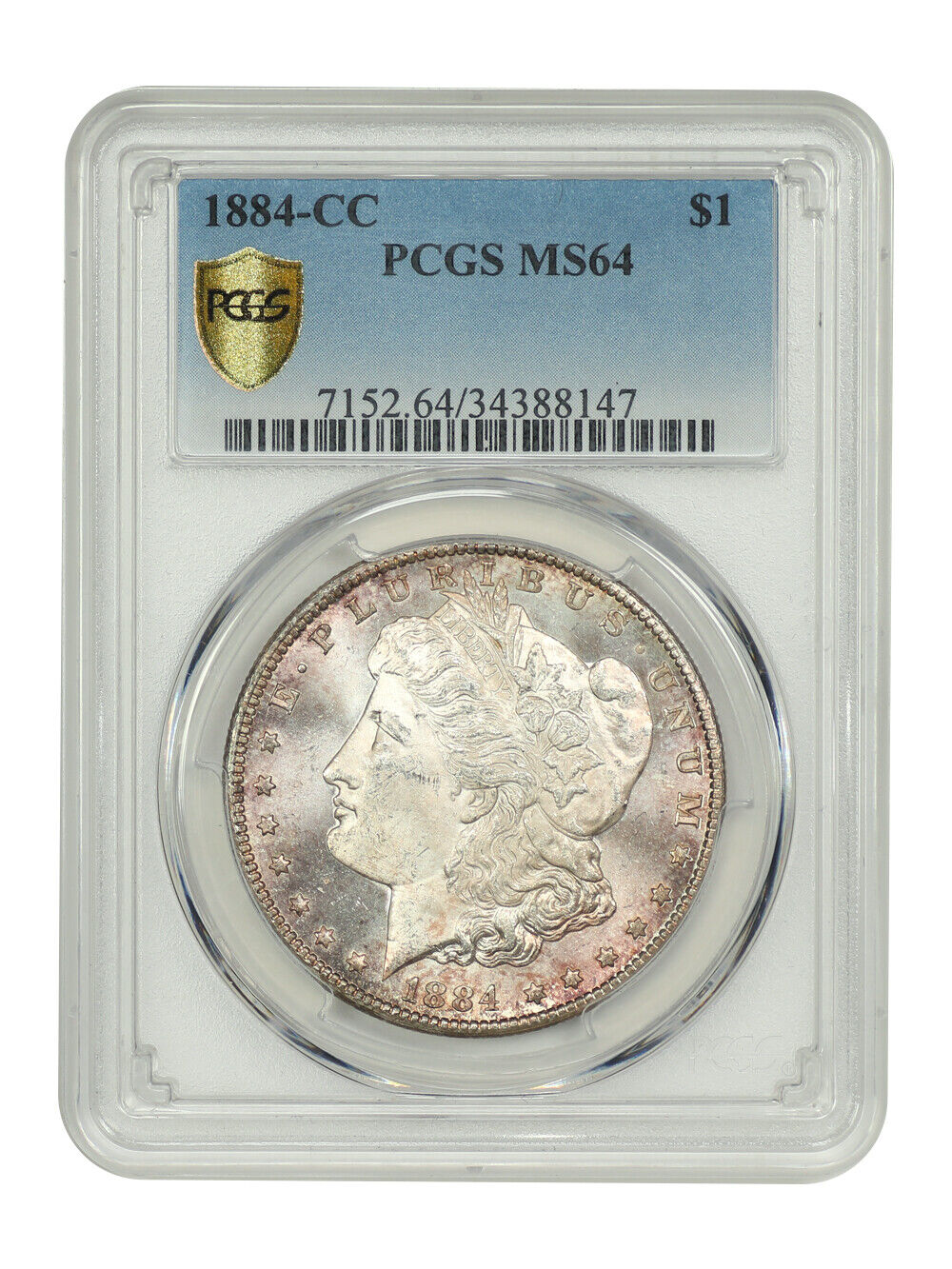 1884-CC $1 PCGS MS64