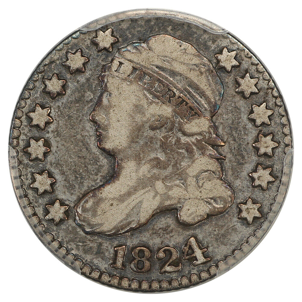 1824/2 10C PCGS Fine 15 - Capped Bust Dime