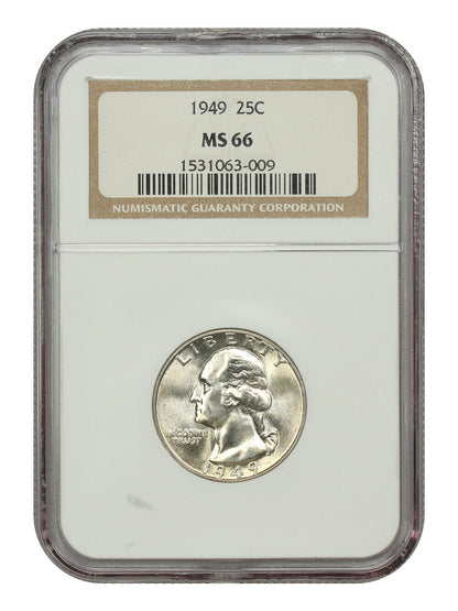 1949 25C NGC MS66 - Washington Quarter