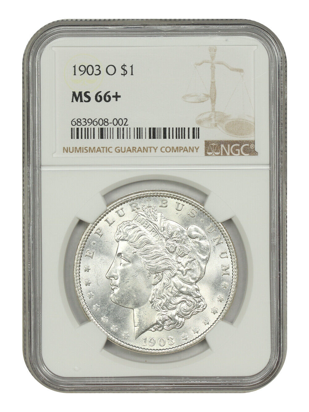 1903-O $1 NGC MS66+ - Morgan Dollar - Low Mintage Date