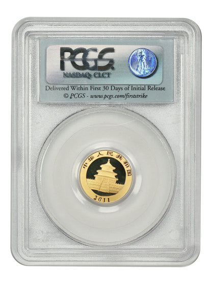 China: 2011 50Yn Gold Panda PCGS MS70 (First Strike) - Other