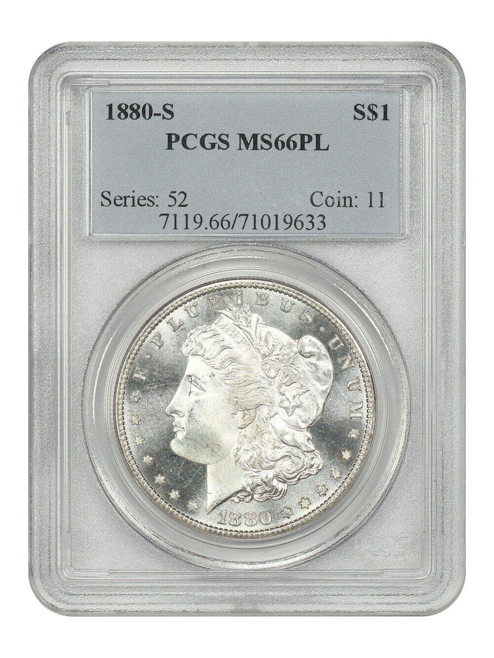 1880-S $1 PCGS MS66PL - Morgan Dollar