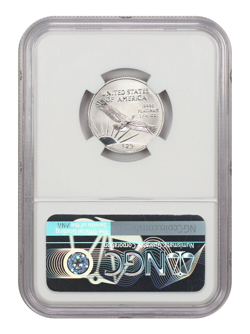 1999 Platinum Eagle $25 NGC MS69