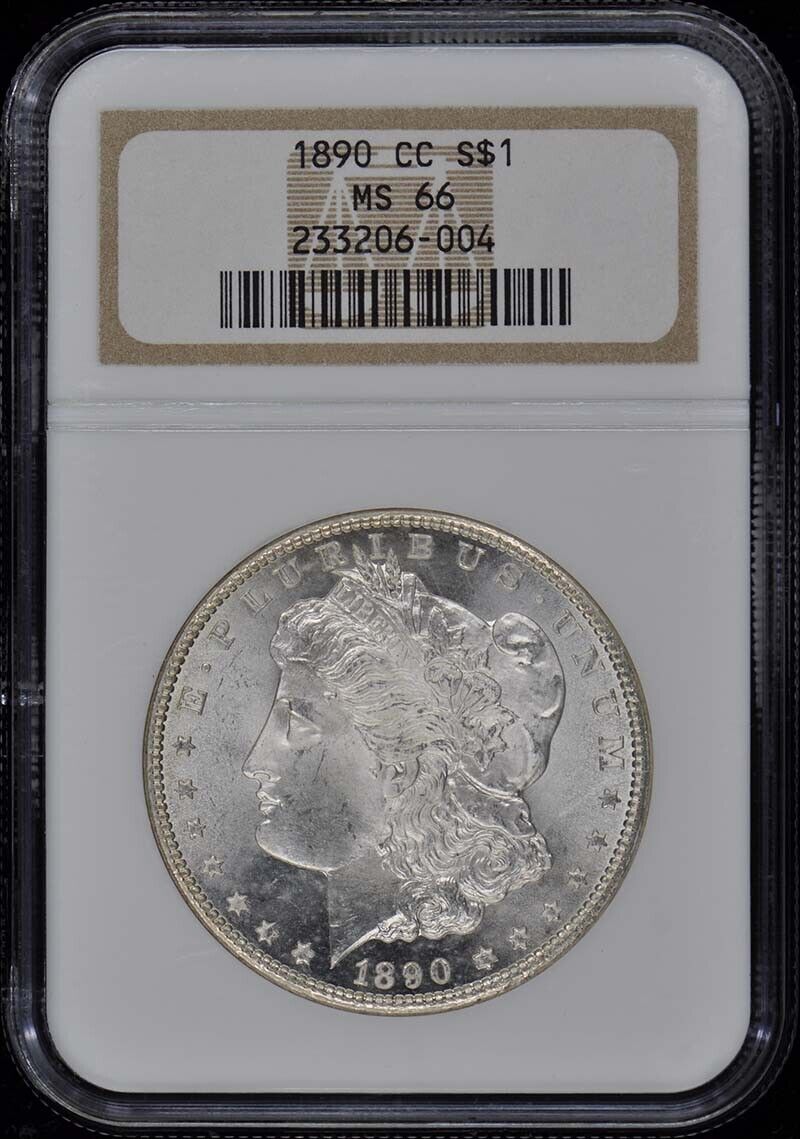 1890-CC Morgan Dollar S$1 NGC MS66 POP 5/0