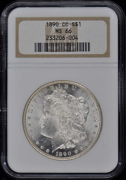 1890-CC Morgan Dollar S$1 NGC MS66 POP 5/0