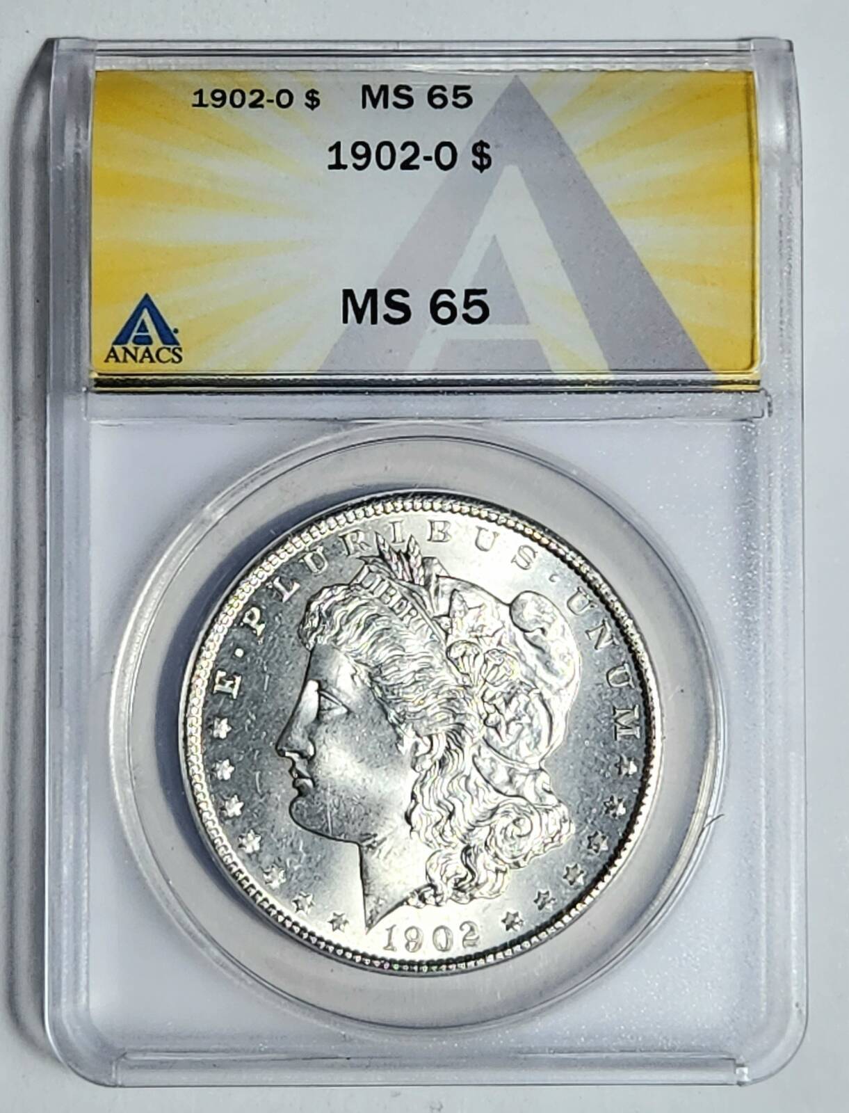 1902 O Morgan Silver Dollar ANACS MS-65