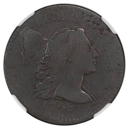 Mint Error: 1795 1C NGC Fine 12 (Double Struck) - Flowing Hair Large Cent