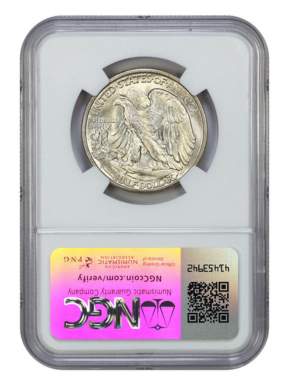 1947-D 50C NGC MS66+ - Walking Liberty Half Dollar