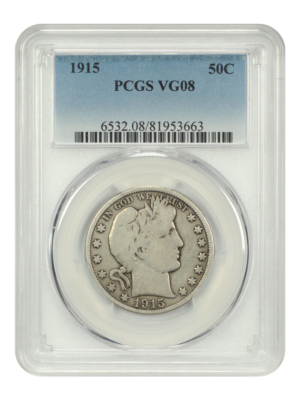 1915 50c PCGS VG-08