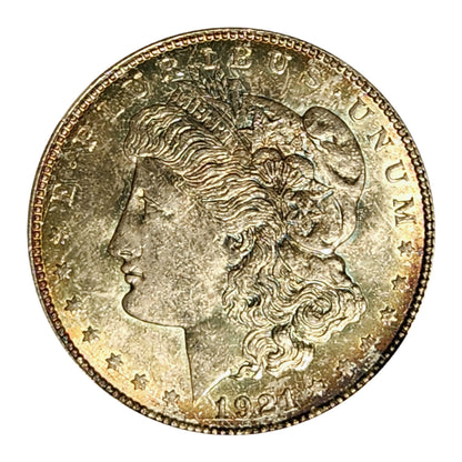 1921 D Morgan Silver Dollar NGC MS-64