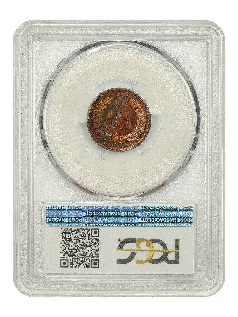 1874 1C PCGS PR63RB - Indian Cent - Popular Proof Issue