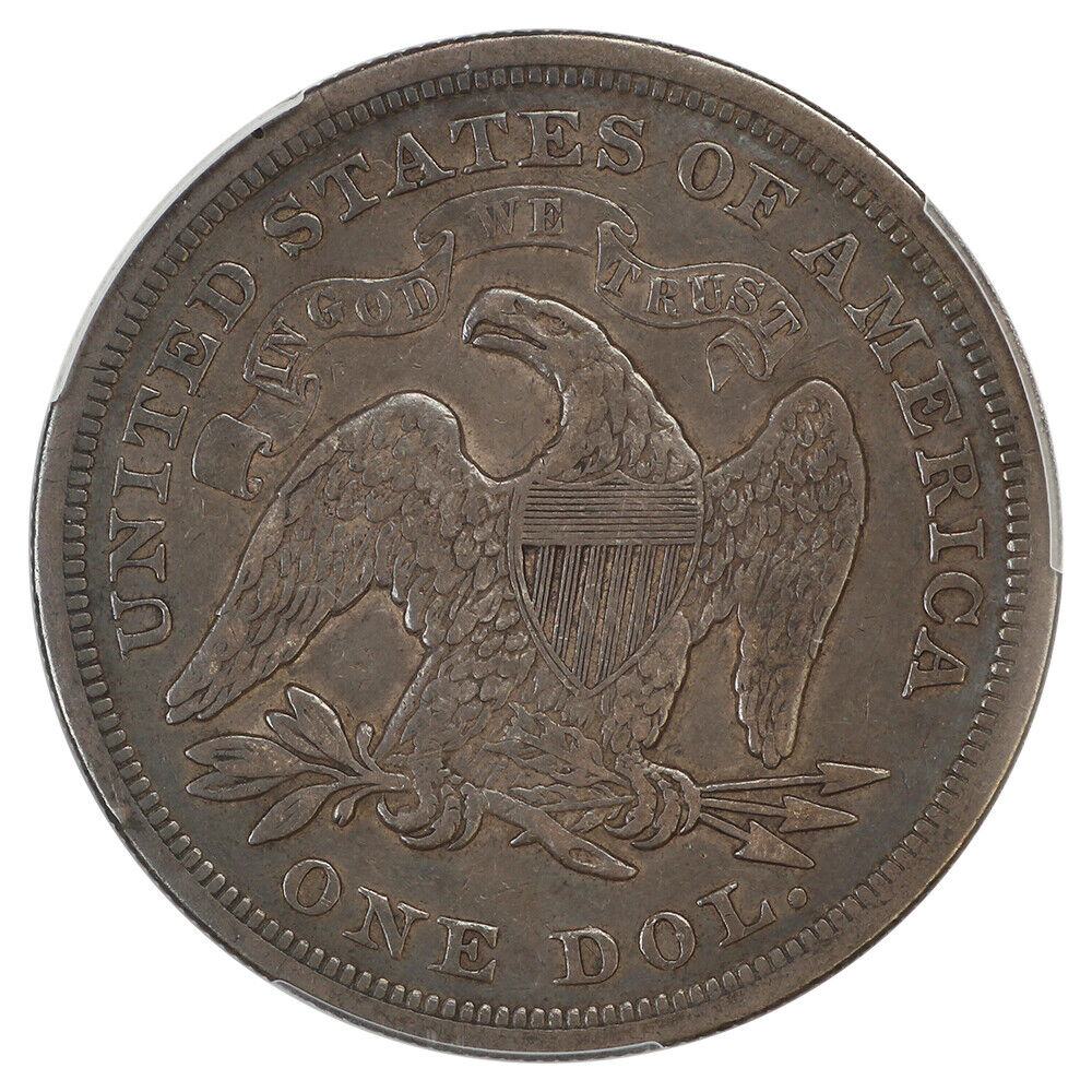 1871 $1 PCGS F15 - Liberty Seated Dollar - Great Type Coin