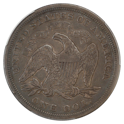 1871 $1 PCGS F15 - Liberty Seated Dollar - Great Type Coin