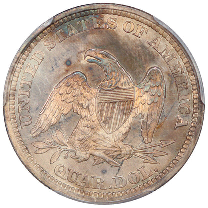 1863 25C PCGS/CAC MS65+ ex: D.L. Hansen