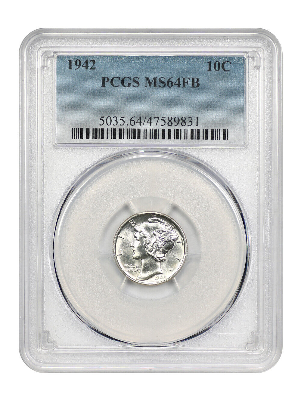 1942 10C PCGS MS64FB