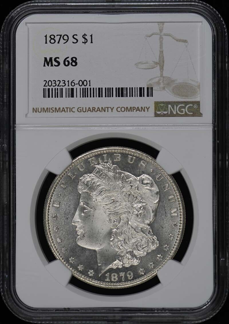 1879-S Morgan Dollar S$1 NGC MS68