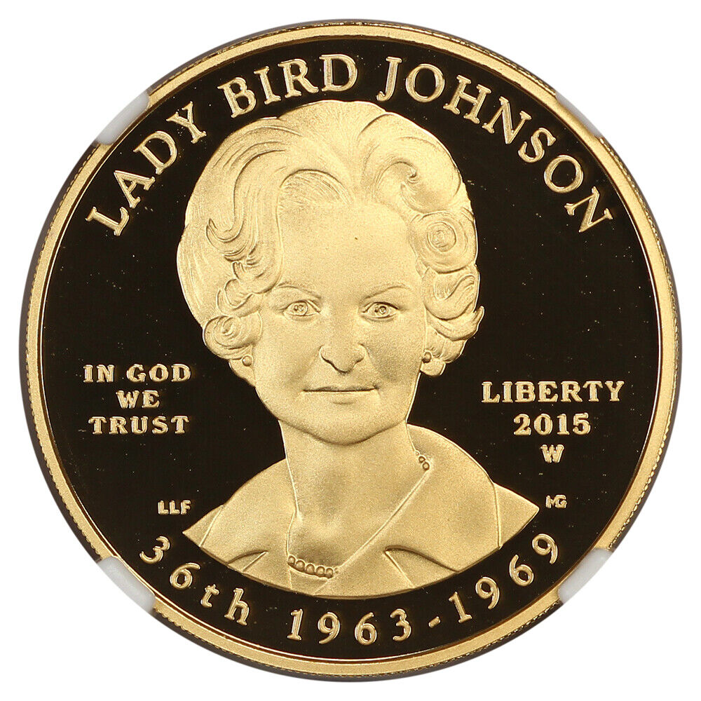 2015-W $10 "Lady Bird" Johnson NGC PR70DCAM - First Spouses