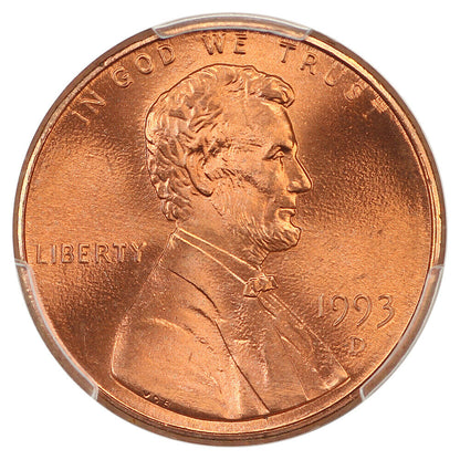 1993-D 1C PCGS MS68+RD - Lincoln Cent (Modern)