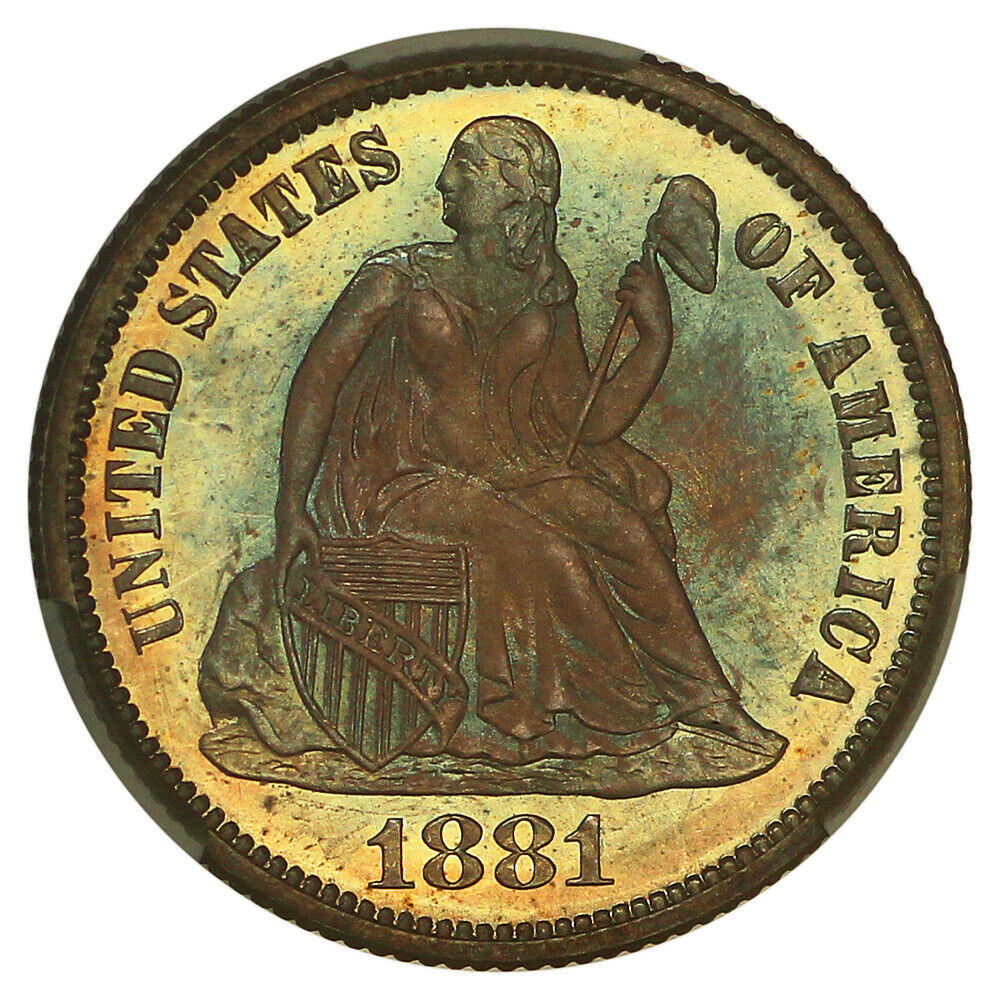 1881 10C CACG PR67 ex: D.L. Hansen - Liberty Seated Dime