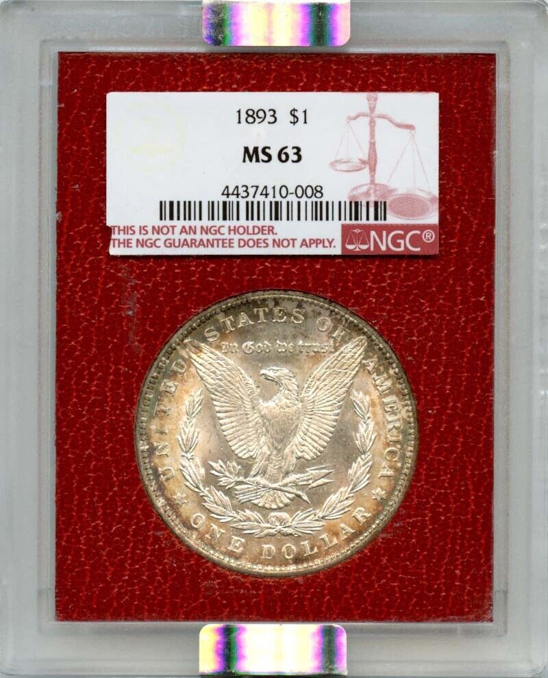 1893 Morgan Dollar S$1 NGC MS63 Paramount