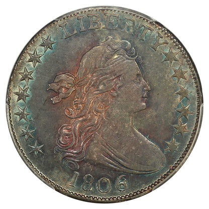 1806 50C PCGS MS62 (6 over Inverted 6) ex: D.L. Hansen