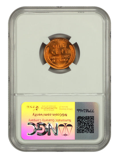 1942-D 1C NGC/CAC MS67+RD - Lincoln Cent (Wheat Reverse)