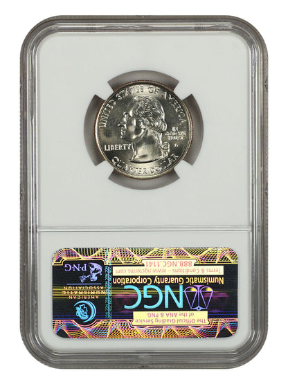 2007-D 25C Utah NGC MS68 - Washington 50 States Quarters