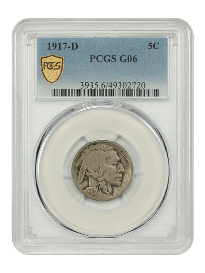 1917-D 5C PCGS Good 06 - Buffalo Nickel