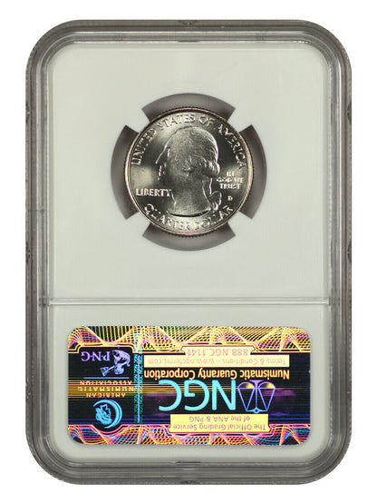 2012-D 25C Acadia NP NGC MS68 - Type 1 - Clad