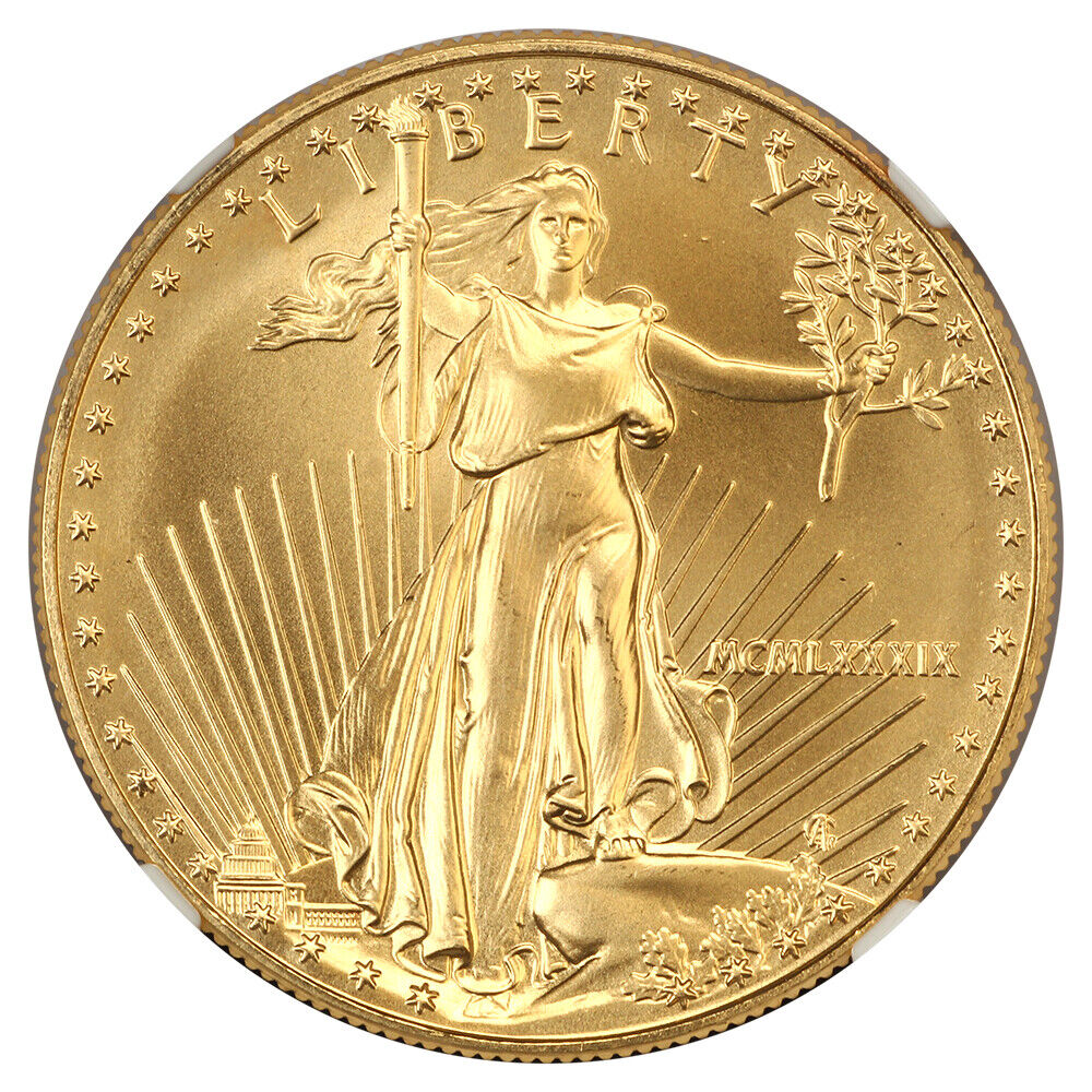 1989 $50 Gold Eagle NGC MS70 - $50 Gold Eagles