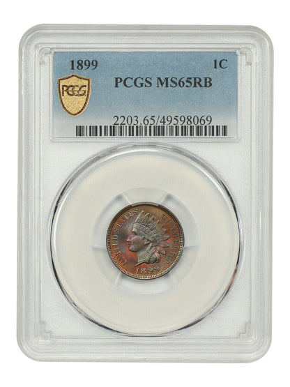 1899 1C PCGS MS65RB - Indian Cent