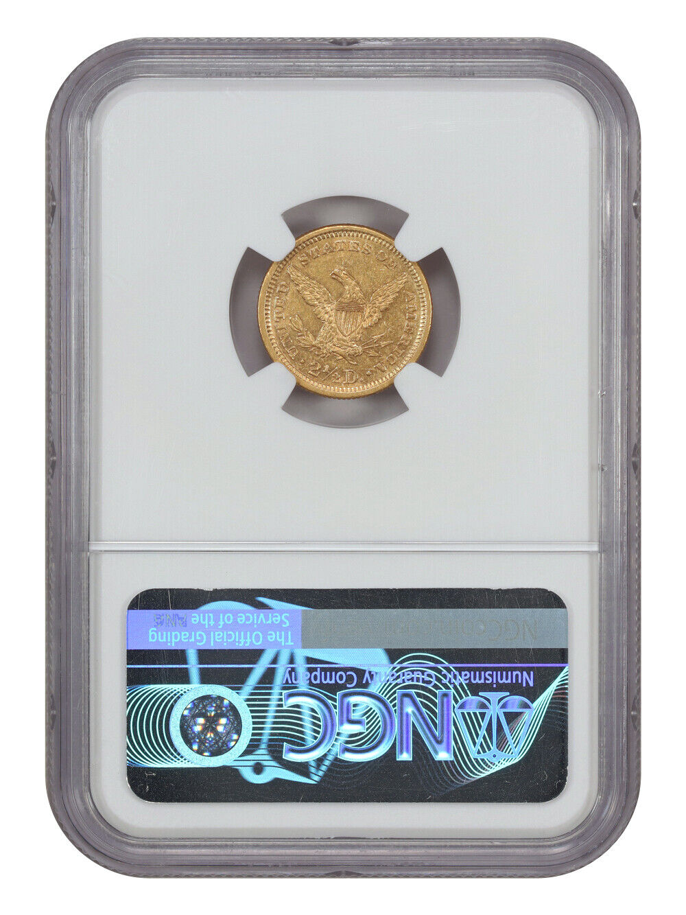 1868 $2.50 NGC AU58 - Liberty Head $2.5 - Very Low Mintage