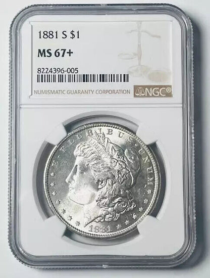 1881 S Morgan Silver Dollar NGC MS-67+ Plus